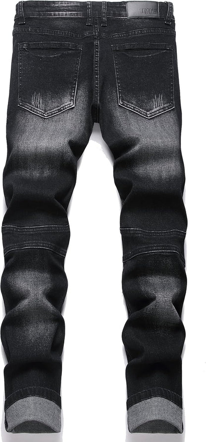 Fashion Slim Jeans Men Stretch Denim Pants