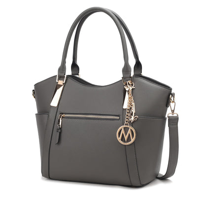 MKF Collection Crossbody Tote Bag for Women - PU Leather Top-Handle Satchel Shoulder Handbag