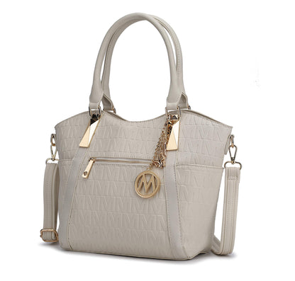 MKF Collection Crossbody Tote Bag for Women - PU Leather Top-Handle Satchel Shoulder Handbag