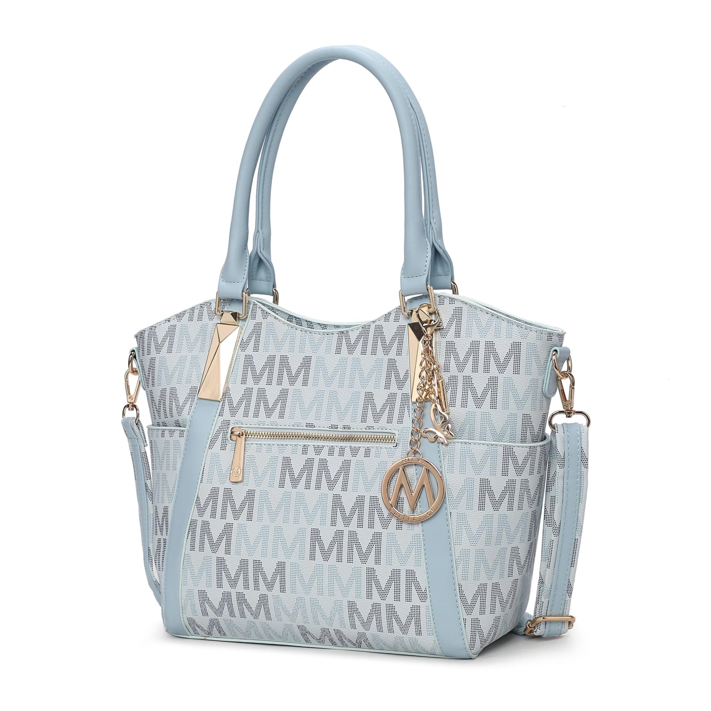 MKF Collection Crossbody Tote Bag for Women - PU Leather Top-Handle Satchel Shoulder Handbag