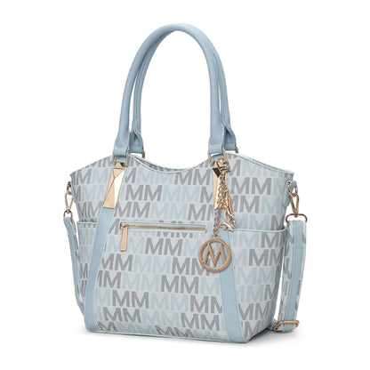 MKF Collection Crossbody Tote Bag for Women - PU Leather Top-Handle Satchel Shoulder Handbag