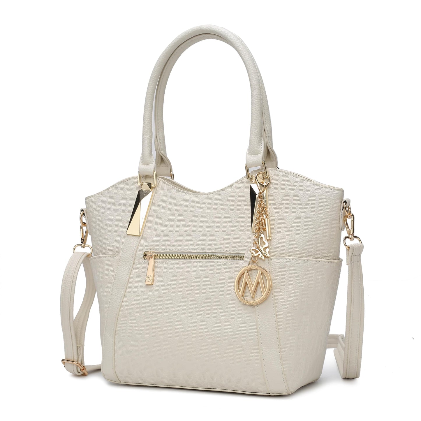 MKF Collection Crossbody Tote Bag for Women - PU Leather Top-Handle Satchel Shoulder Handbag