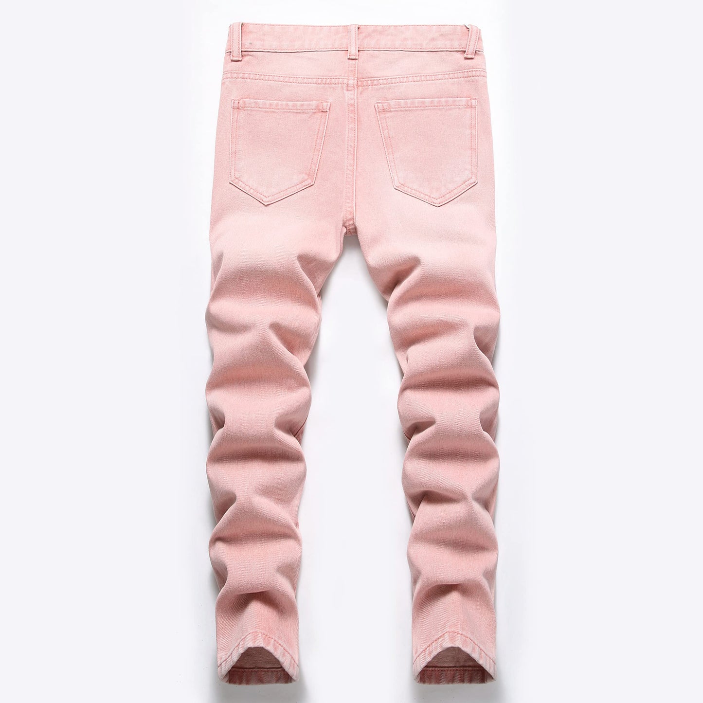 Boy's Skinny Fit Comfy Jeans Ripped Destroyed Distressed Stylish Slim Washed Denim Jeans Pants