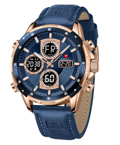 Watches for Men Analog Quartz Waterproof Sport Men’s Watch Tonneau Chronograph Luminous Fashionable Unique Casual Watch with Silicone Strap