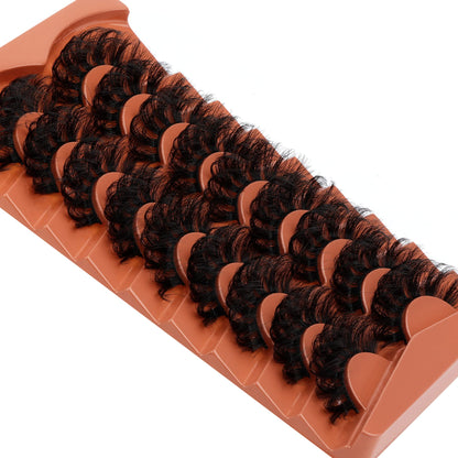 Mink Lashes Full Volume False Eyelashes 18mm Dramatic Faux Mink Eyelashes Natural Look Cat Eye Volume Eye Lashes Multipack by Focipeysa