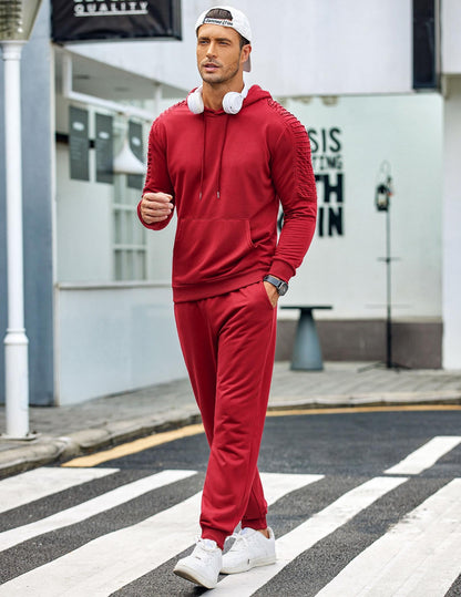 COOFANDY Men's Tracksuit 2 Piece Hoodie Sweatsuit Sets Casual Jogging Athletic Suits