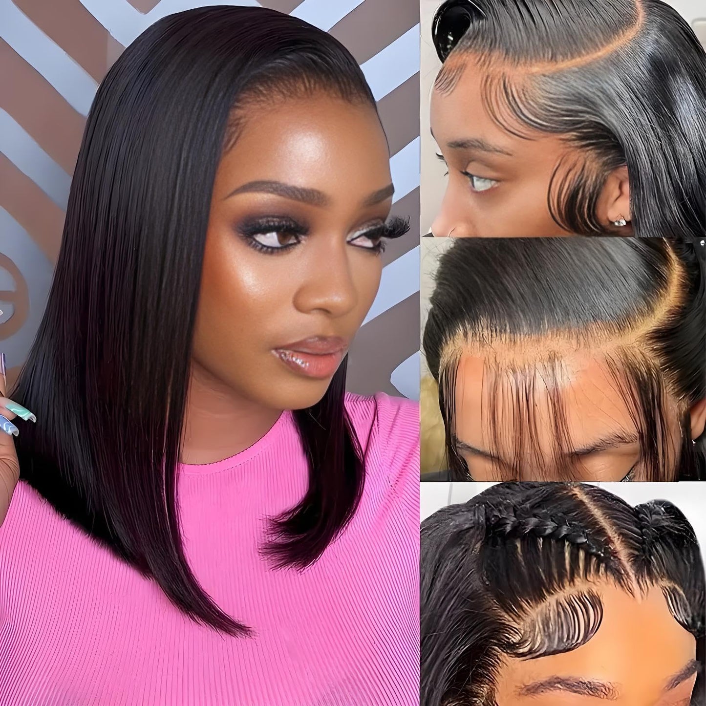 613 13x6 Lace Front Wig Human Hair 30 Inch Body Wave Blonde Wig, 200% Density Pre Plucked Blonde HD Lace Frontal Wig for Black Women