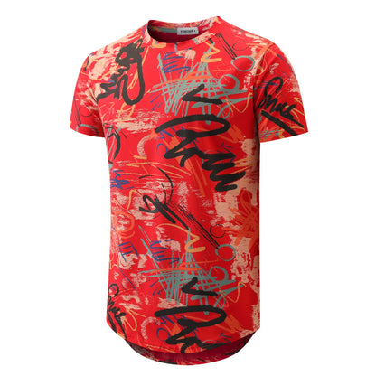 YININF Mens Hipster Hip Hop Short Sleeve Print T-Shirt Shirts Men