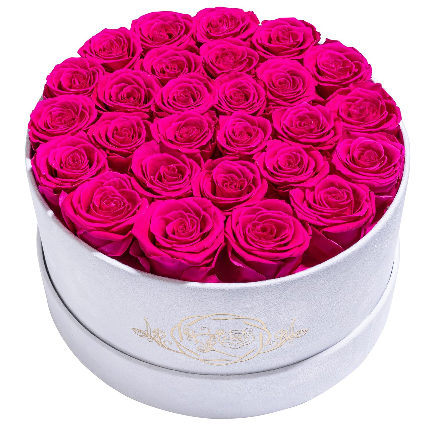 47 Flowers in a Luxury Suede Box, Birthday Gifts for Women, Preserved Flowers, Mothers Day Roses Gift for Mom, Red