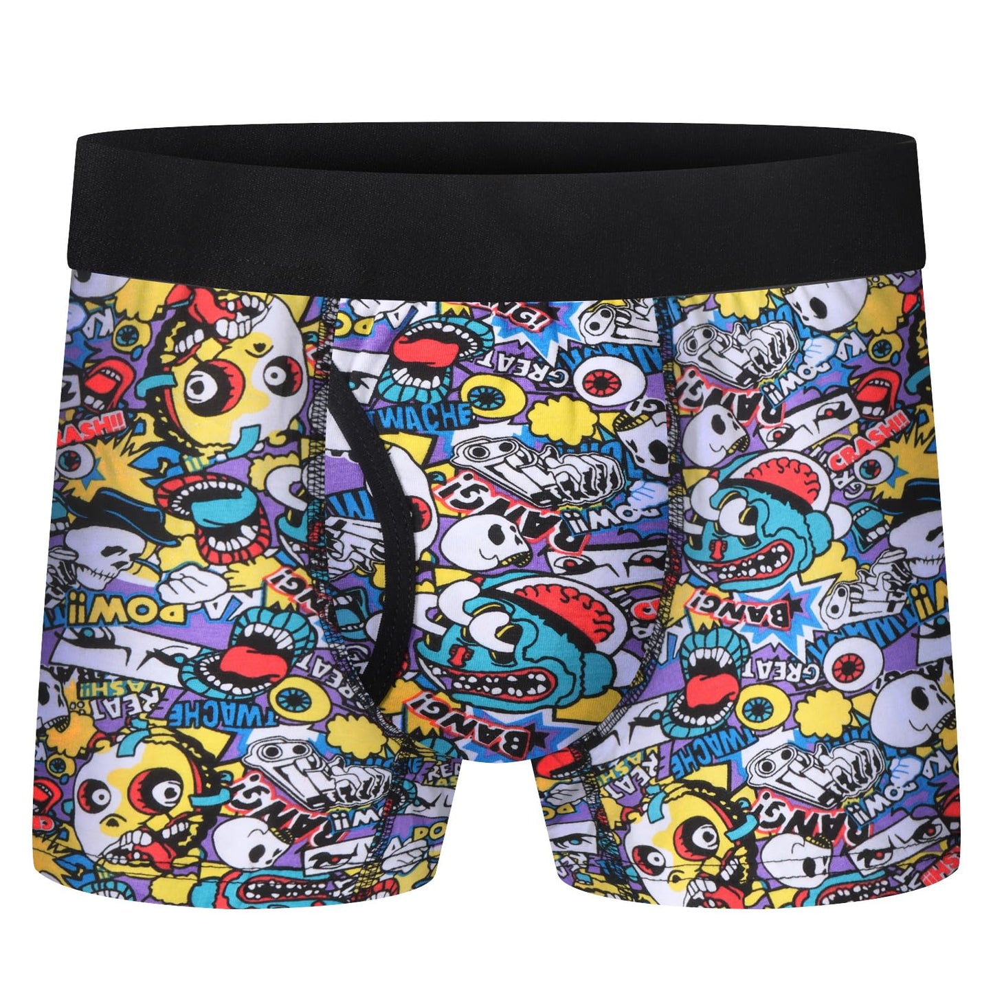 Boys Boxer Briefs,Cotton Toddler Underwear Breathable Mesh Performance Sport Big Boy Boxer Briefs with Fly 5 Pack