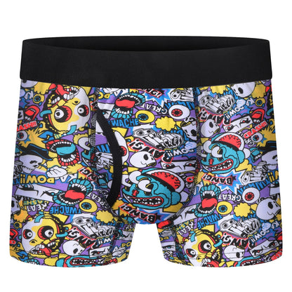 Boys Boxer Briefs,Cotton Toddler Underwear Breathable Mesh Performance Sport Big Boy Boxer Briefs with Fly 5 Pack