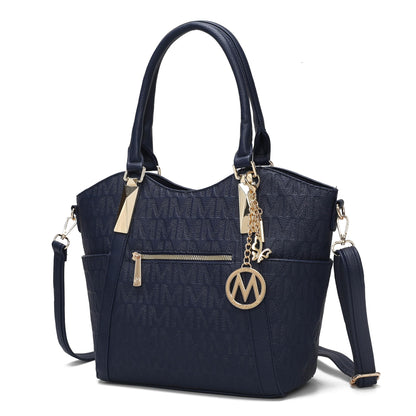 MKF Collection Crossbody Tote Bag for Women - PU Leather Top-Handle Satchel Shoulder Handbag