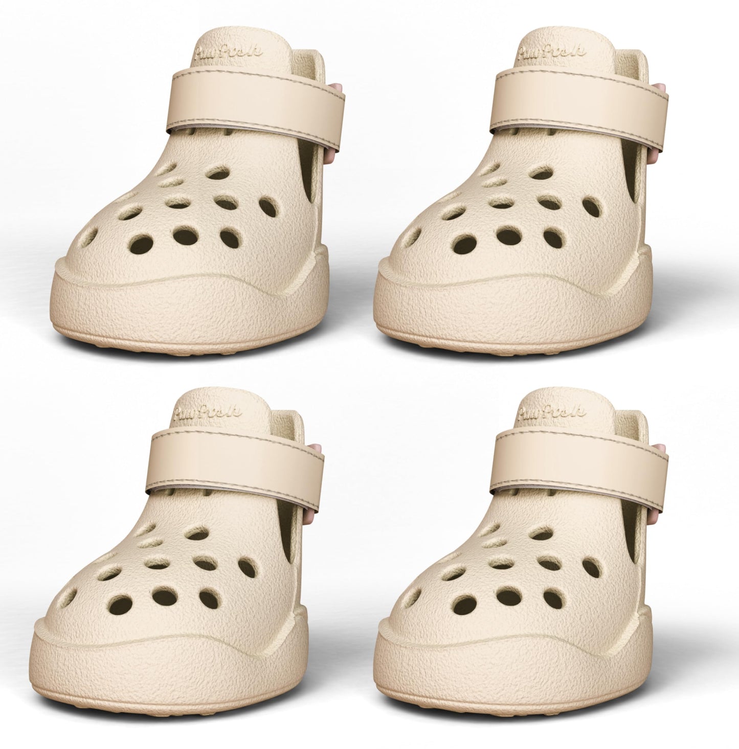 Dog Shoes: Non-Slip Waterproof Sandals for Hot Pavement, Breathable Perforated Boots, Large/Medium/Small Sizes, Ideal Paw Protector, Outdoor Clog Booties (Green Marble, Size 1)