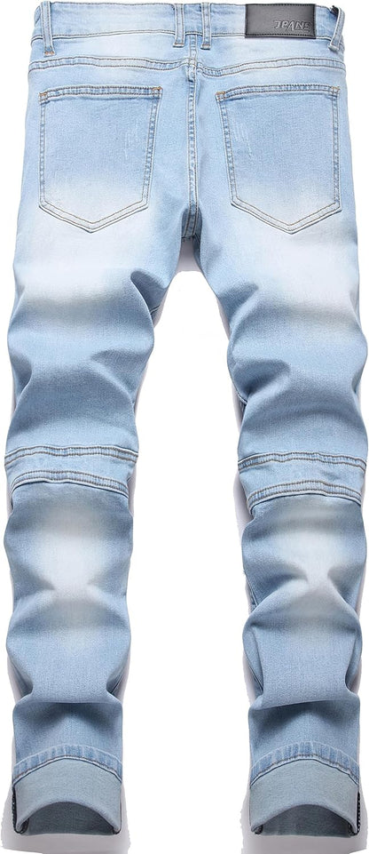 Fashion Slim Jeans Men Stretch Denim Pants