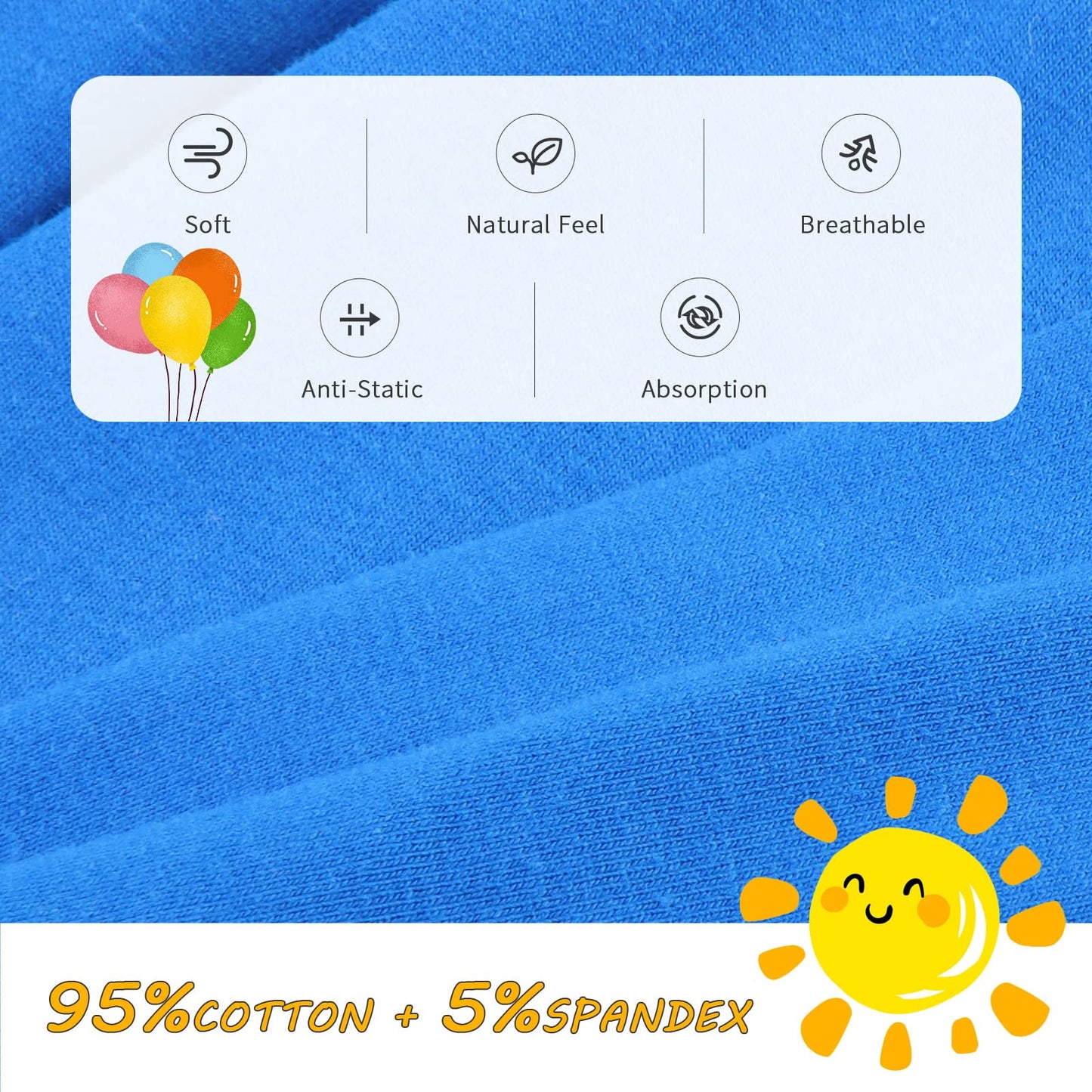 Boys Boxer Briefs,Cotton Toddler Underwear Breathable Mesh Performance Sport Big Boy Boxer Briefs with Fly 5 Pack