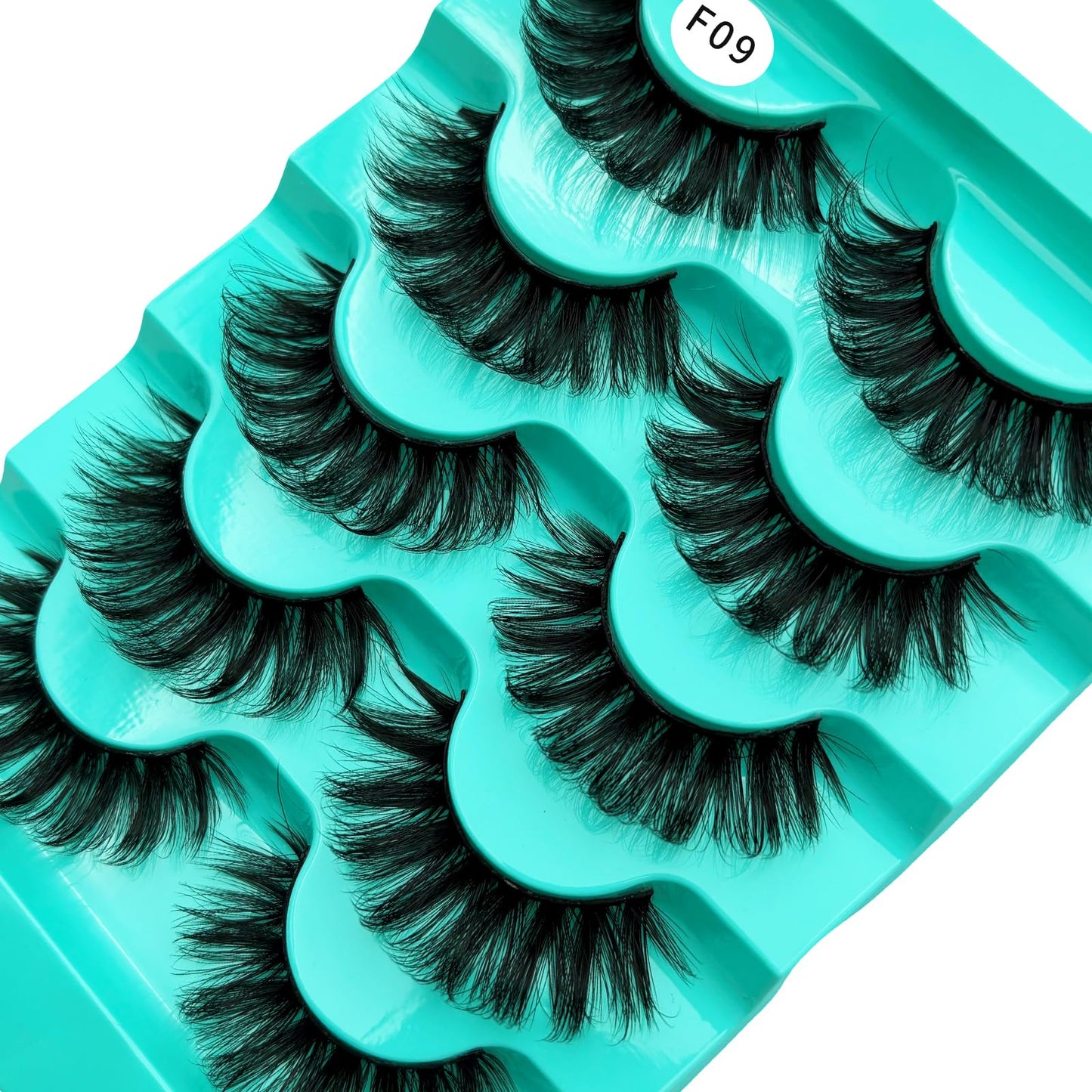 Mink Lashes Strip Eyelashes Volume False Eyelashes that Look Like Extensions Glamour Wispy Curly Fake Lashes 5 Pairs Pack