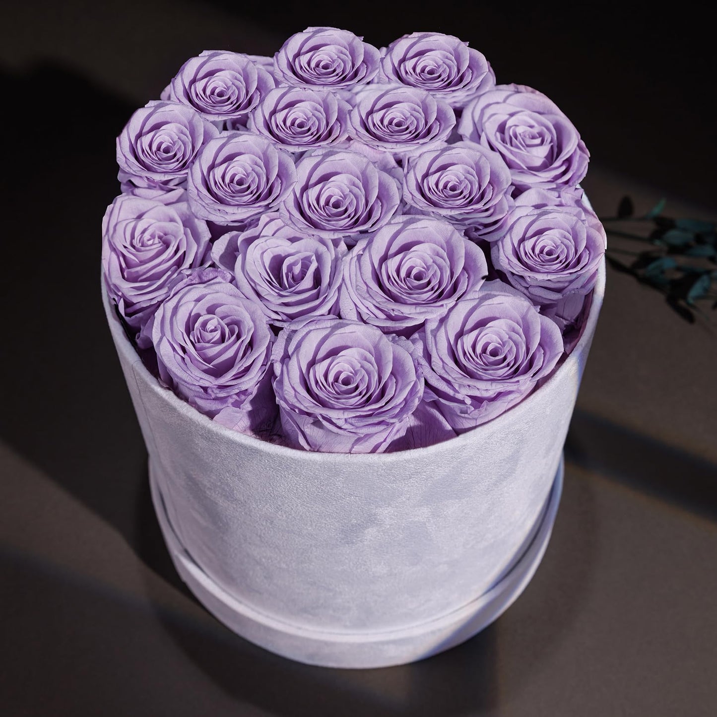 47 Flowers in a Luxury Suede Box, Birthday Gifts for Women, Preserved Flowers, Mothers Day Roses Gift for Mom, Red