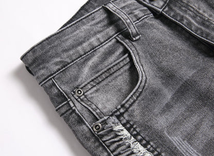 Fashion Slim Jeans Men Stretch Denim Pants