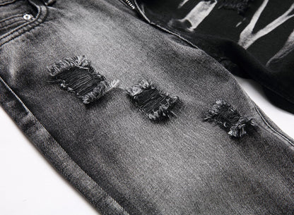 Boy's Skinny Fit Comfy Jeans Ripped Destroyed Distressed Stylish Slim Washed Denim Jeans Pants