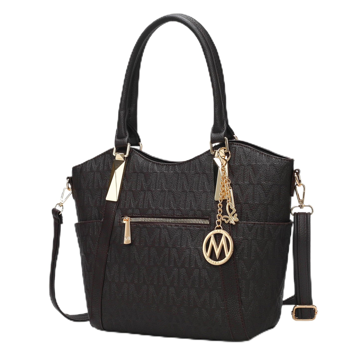 MKF Collection Crossbody Tote Bag for Women - PU Leather Top-Handle Satchel Shoulder Handbag