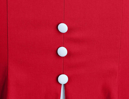 MUXXN Women's Retro 60s Sailor Collar Short Sleeve Pinup Cocktail Work Mermaid Dress with Belt