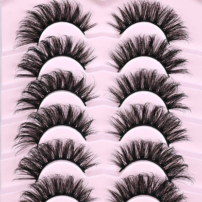 Mink Lashes Fluffy Big Dramatic Thick False Eyelashes, Soft 20mm Volume 3D Faux Mink, 20 Pairs Eyelashes Pack, 25mm Full Strip Lashes That Look Like Extensions