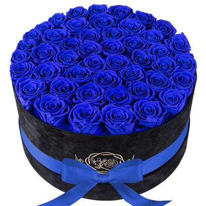 47 Flowers in a Luxury Suede Box, Birthday Gifts for Women, Preserved Flowers, Mothers Day Roses Gift for Mom, Red