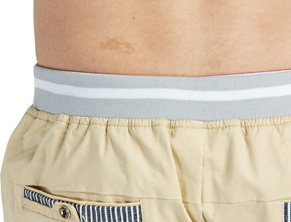 Tansozer Men's Shorts Casual Classic Fit Drawstring Summer Beach Shorts with Elastic Waist and Pockets