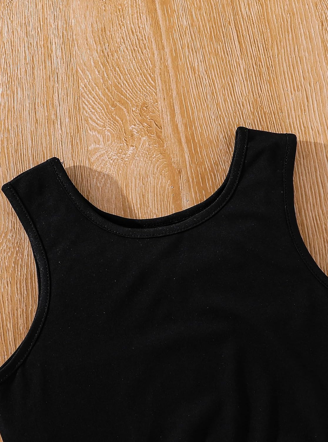 Hilinker Girls Graphic 3 Piece Outfits Workout Crop Hoodie Ribbed Tank and Sweatpants Set