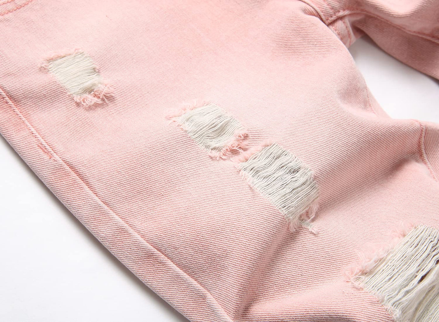 Boy's Skinny Fit Comfy Jeans Ripped Destroyed Distressed Stylish Slim Washed Denim Jeans Pants