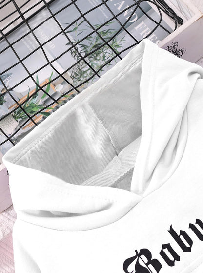 Hilinker Girls Graphic 3 Piece Outfits Workout Crop Hoodie Ribbed Tank and Sweatpants Set