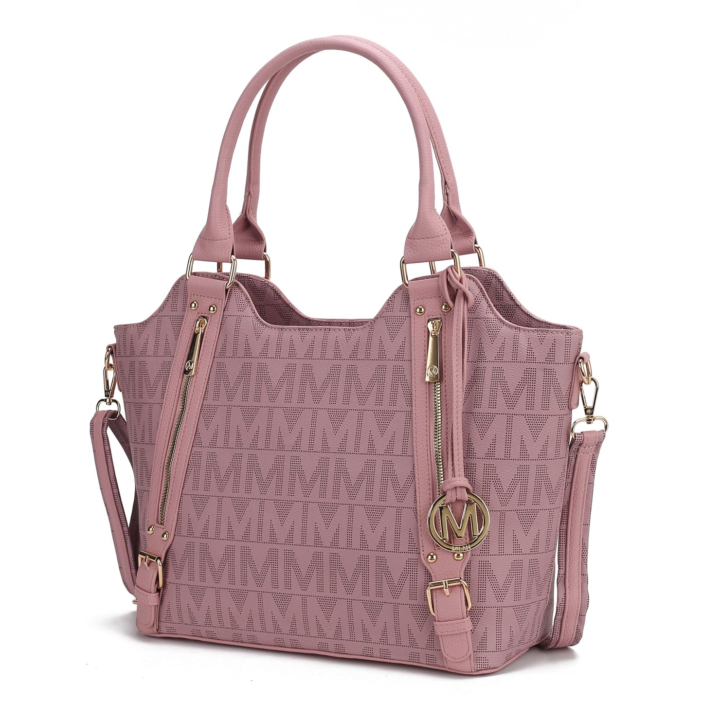 MKF Collection Crossbody Tote Bag for Women - PU Leather Top-Handle Satchel Shoulder Handbag