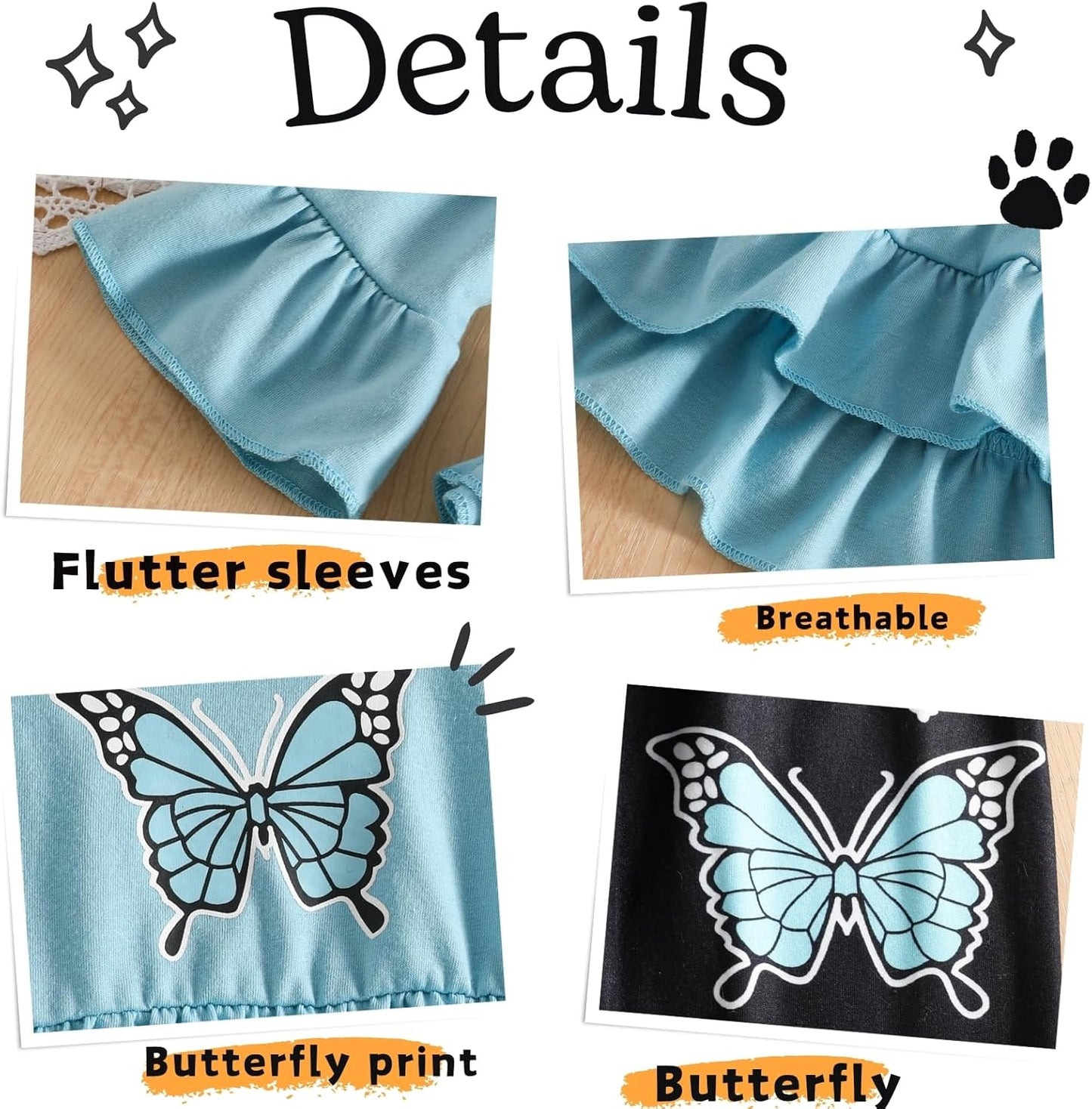 Toddler Kid Girl Clothes Ruffle Sleeve High Low Top Floral Allover Pants Fall Winter Outfit Set