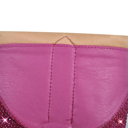 Richealnana Sparkly Rhinestones Cowboy Cowgirl Style Boots Calf High Boots for Women 2INCH Heeled Shining Pull On Tabs