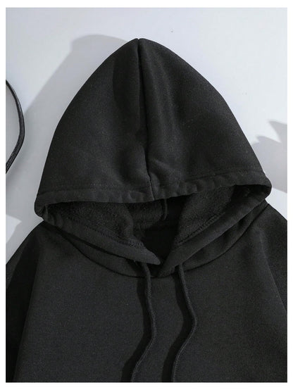 SOLY HUX Women's 2 Piece Outfits Letter Graphic Drawstring Long Sleeve Hoodies Sweatshirt and Sweatpants Set