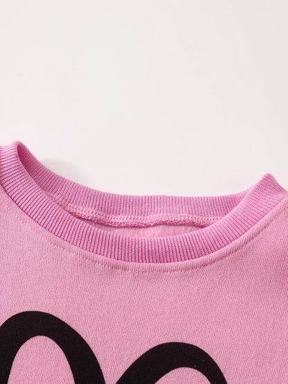 Girls Outfits 4 Piece Long Sleeve Sweatshirt Cargo Pants Fall Winter Clothing Set Multicolor 3-12Y