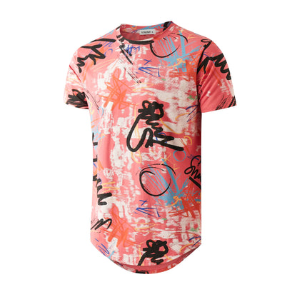 YININF Mens Hipster Hip Hop Short Sleeve Print T-Shirt Shirts Men