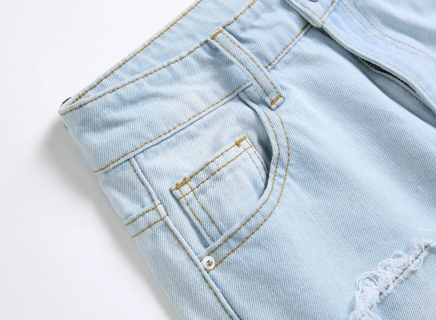 Boy's Skinny Fit Comfy Jeans Ripped Destroyed Distressed Stylish Slim Washed Denim Jeans Pants