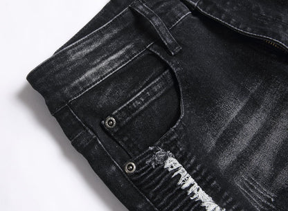 Fashion Slim Jeans Men Stretch Denim Pants