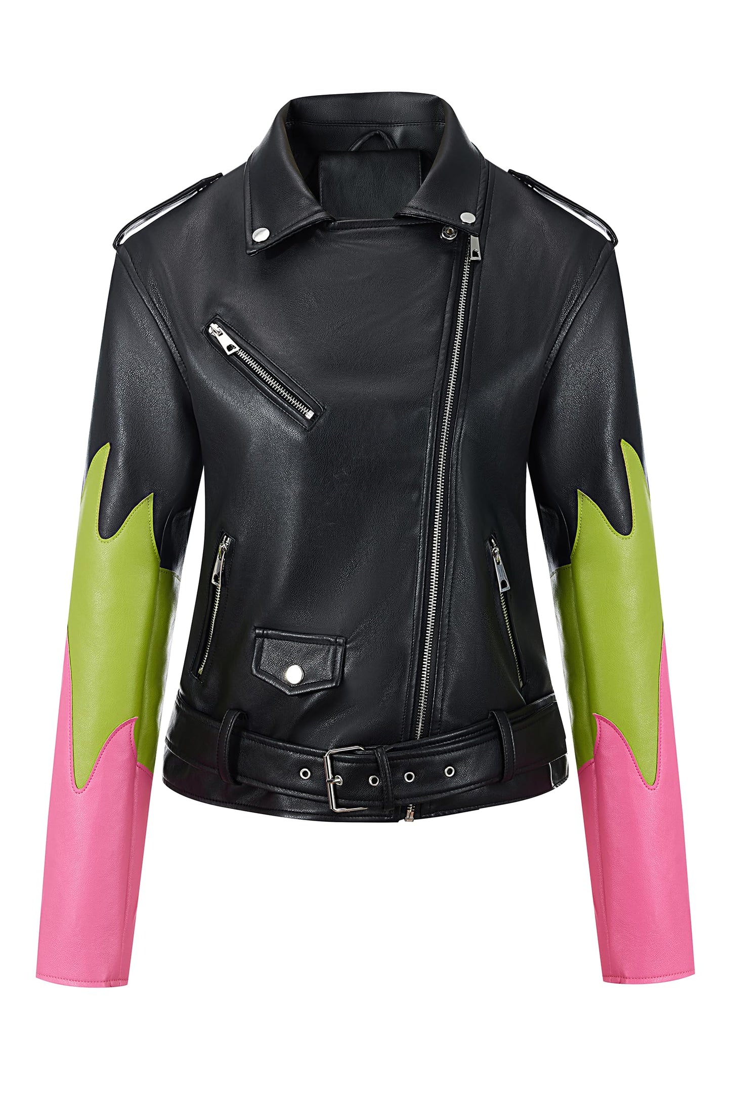 Bellivera Women's Faux Leather Casual Jacket 2025 Spring Trendy Motorcycle Outfits Lightweight Classic Coat