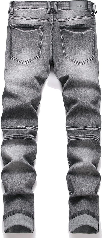 Fashion Slim Jeans Men Stretch Denim Pants