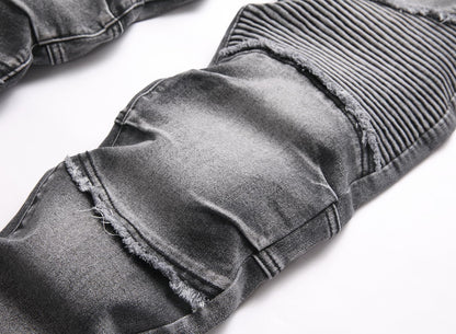 Fashion Slim Jeans Men Stretch Denim Pants