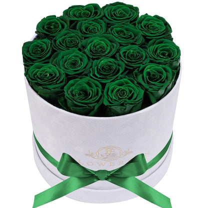 47 Flowers in a Luxury Suede Box, Birthday Gifts for Women, Preserved Flowers, Mothers Day Roses Gift for Mom, Red