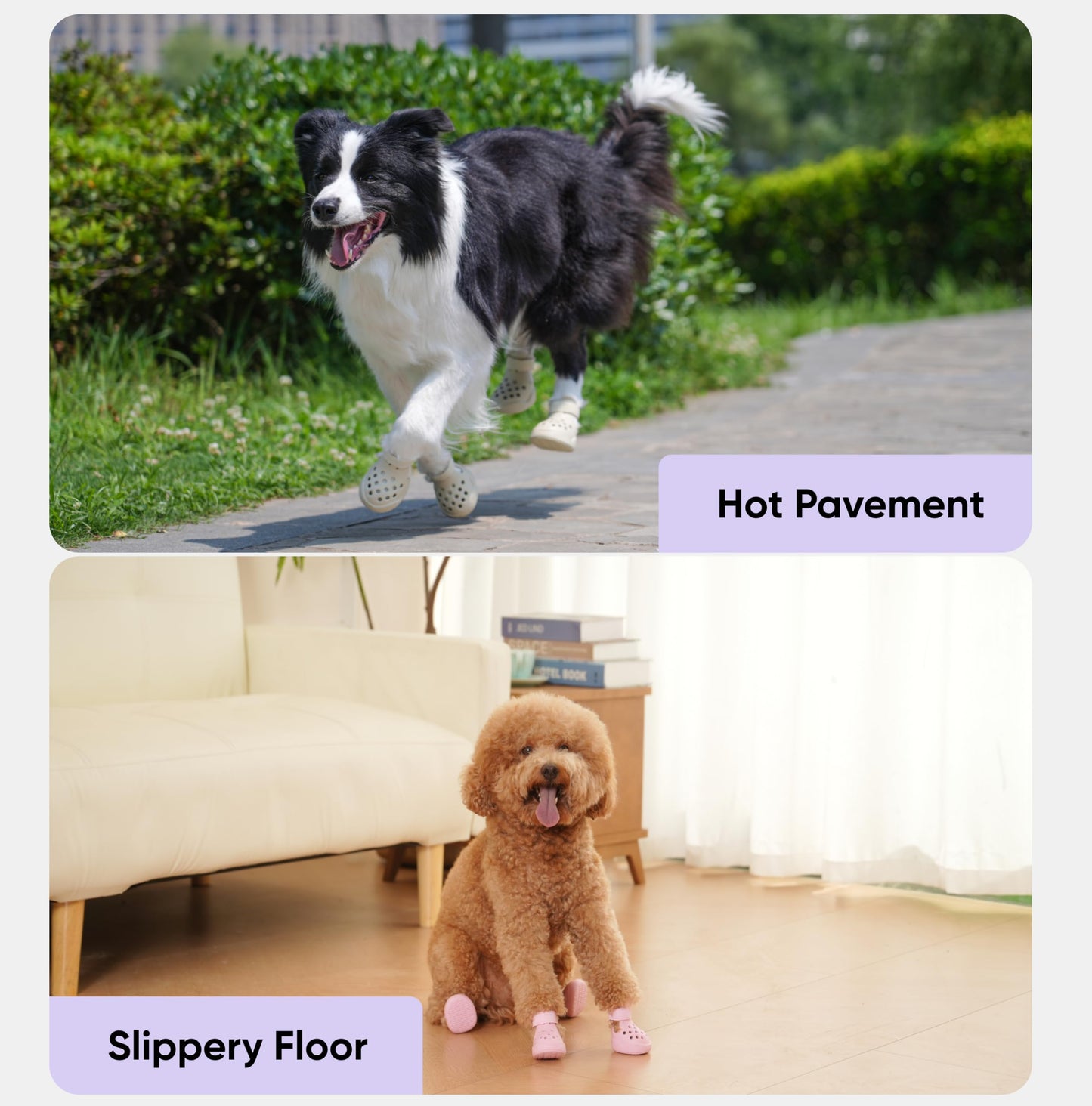 Dog Shoes: Non-Slip Waterproof Sandals for Hot Pavement, Breathable Perforated Boots, Large/Medium/Small Sizes, Ideal Paw Protector, Outdoor Clog Booties (Green Marble, Size 1)