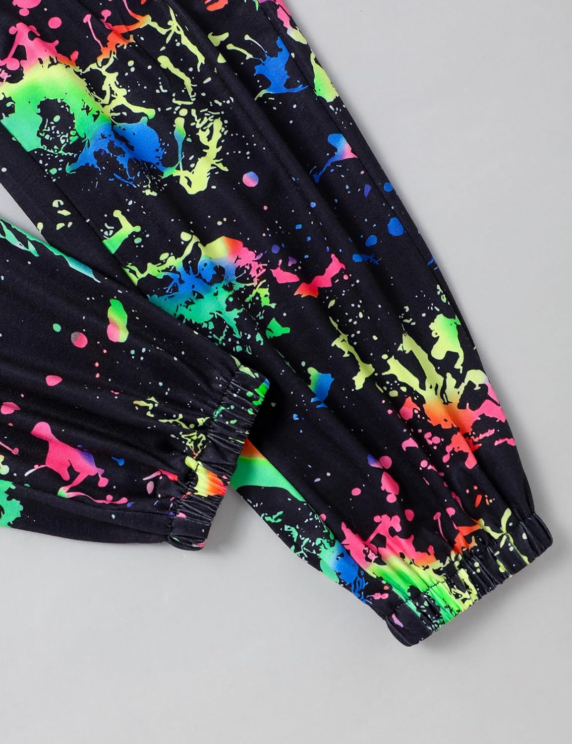 Girls' Clothing Sets Ribbed Knit Crewneck T-Shirt & Camo Print Elastic Waist Pants Girls Clothes Size 6-16Y