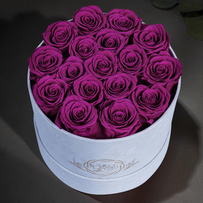 47 Flowers in a Luxury Suede Box, Birthday Gifts for Women, Preserved Flowers, Mothers Day Roses Gift for Mom, Red