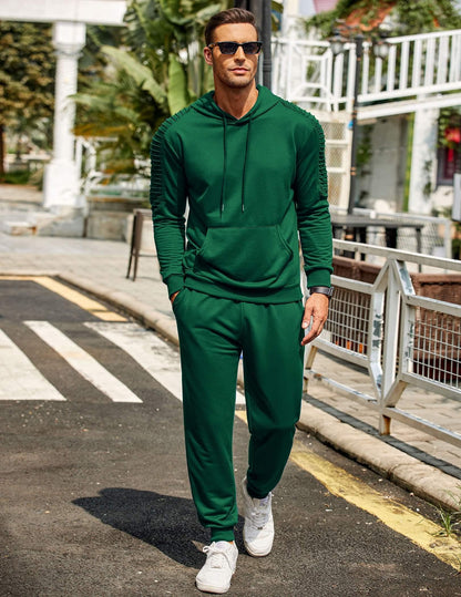 COOFANDY Men's Tracksuit 2 Piece Hoodie Sweatsuit Sets Casual Jogging Athletic Suits