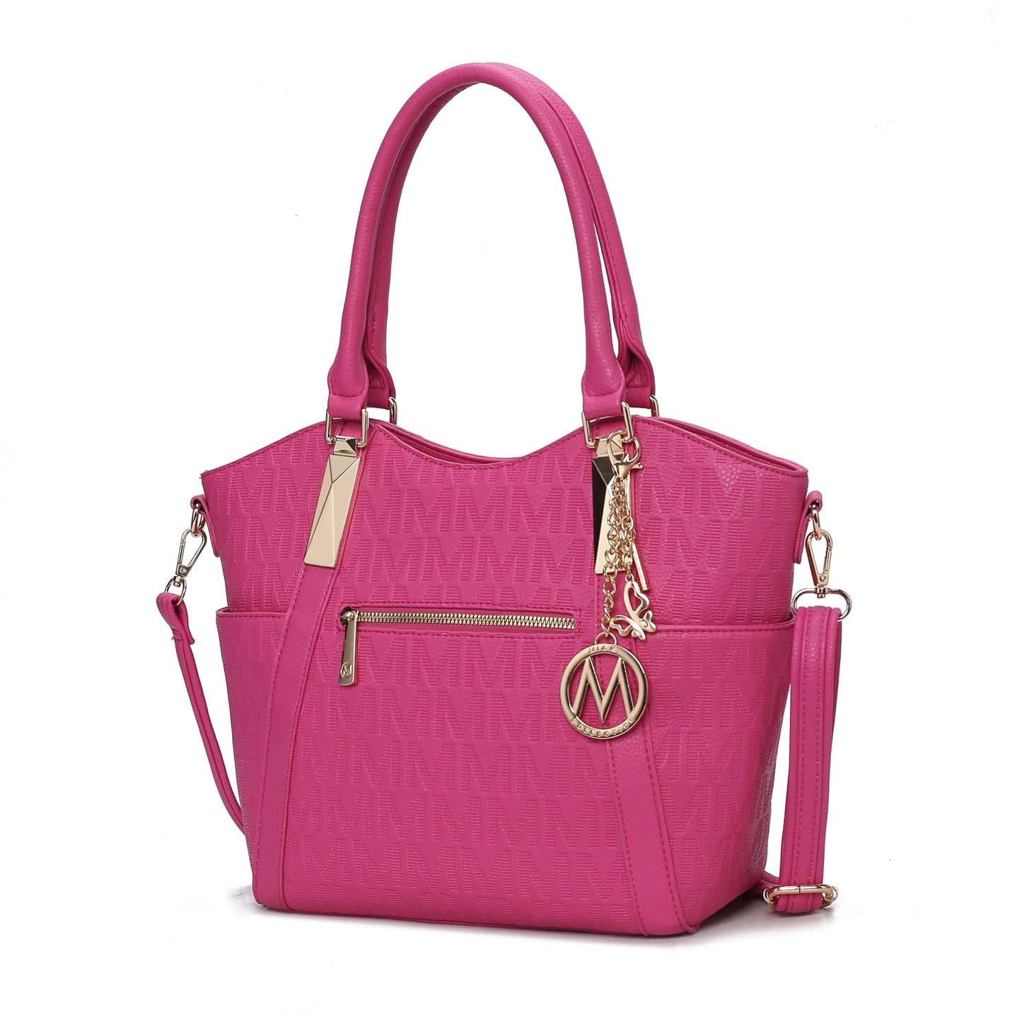 MKF Collection Crossbody Tote Bag for Women - PU Leather Top-Handle Satchel Shoulder Handbag