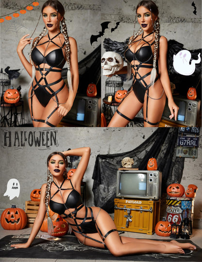 Avidlove Lingerie Sets for Women Sexy Bodysuit Lace Lingerie One Piece Babydoll Strappy Lingerie with Push Up Bra Support