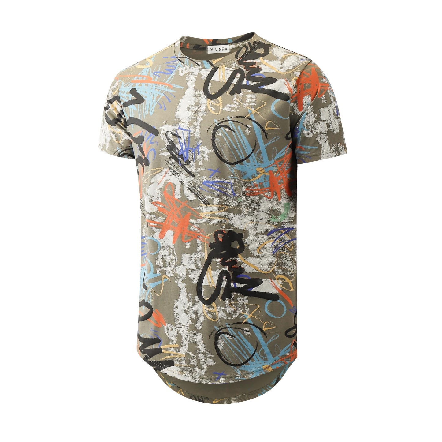 YININF Mens Hipster Hip Hop Short Sleeve Print T-Shirt Shirts Men